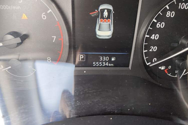 Used Nissan Teana 2021 2.0L XL Comfort Edition Odometer Close Up