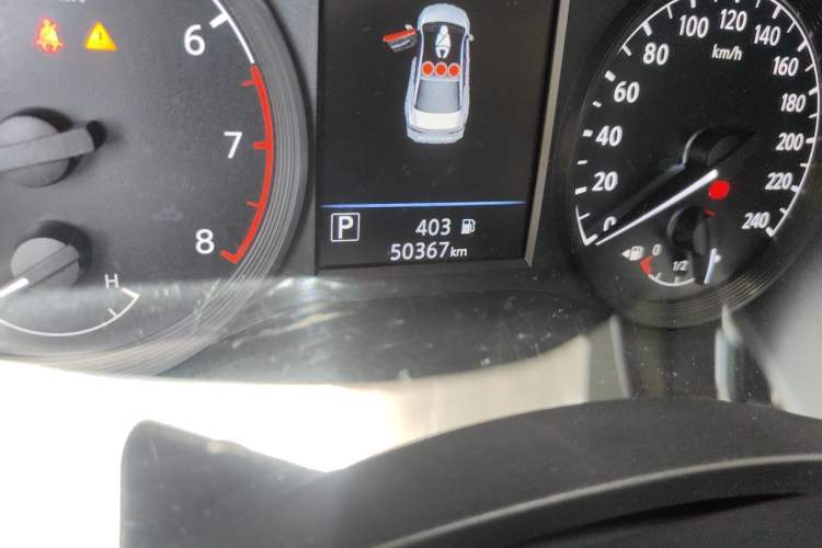 Used Nissan Teana 2021 2.0L XL Comfort Edition Odometer Close Up