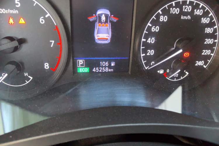 Used Nissan Teana 2021 2.0L XL Comfort Edition Odometer Close Up