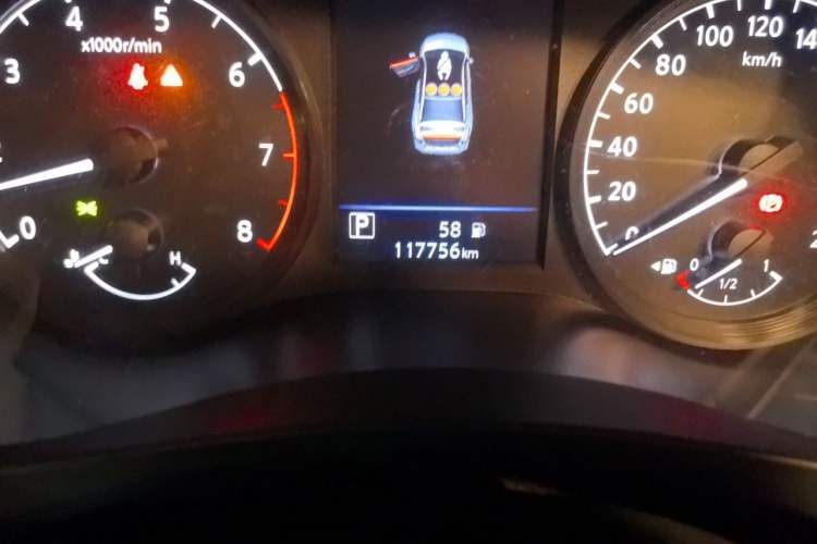 Used Nissan Teana 2021 2.0L XL Comfort Edition Odometer Close Up