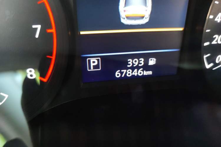 Used Nissan Teana 2021 2.0L XL Comfort Edition Odometer Close Up