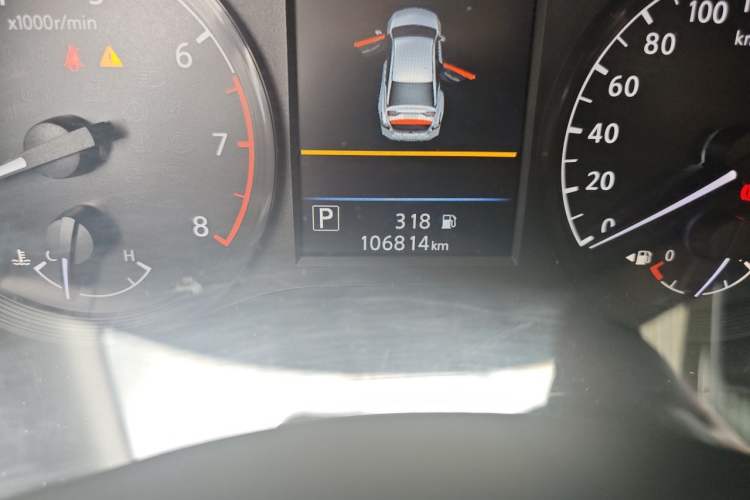 Used Nissan Teana 2021 2.0L XL Comfort Edition Odometer Close Up