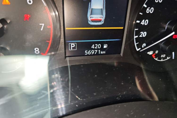 Used Nissan Teana 2021 2.0L XL Comfort Edition Odometer Close Up