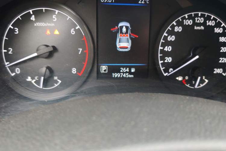 Used Nissan Teana 2021 2.0L XL Comfort Edition Odometer Close Up