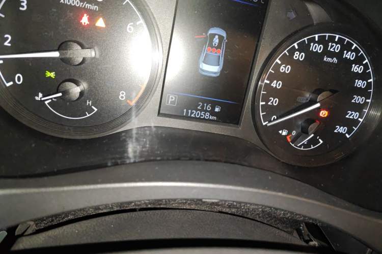 Used Nissan Teana 2021 2.0L XL Comfort Edition Odometer Close Up