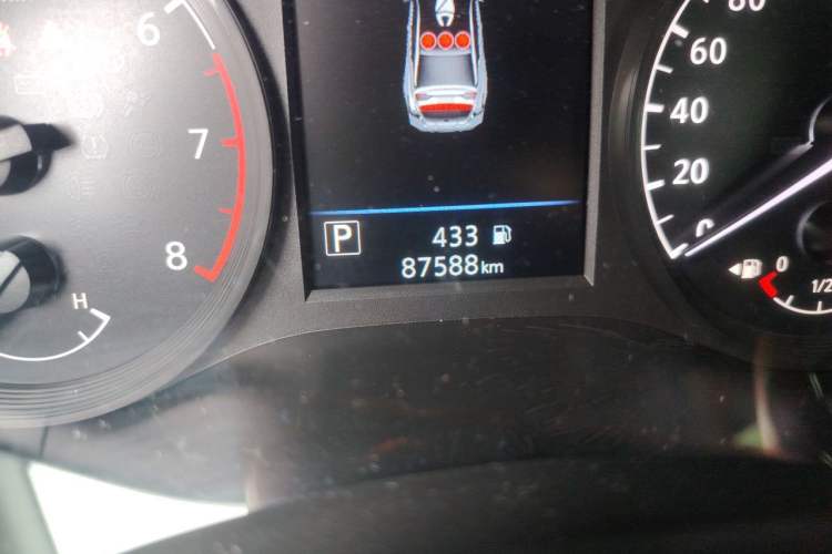 Used Nissan Teana 2021 2.0L XL Comfort Edition Odometer Close Up