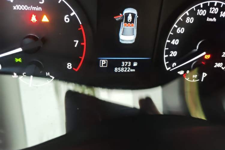 Used Nissan Teana 2021 2.0L XL Comfort Edition Odometer Close Up