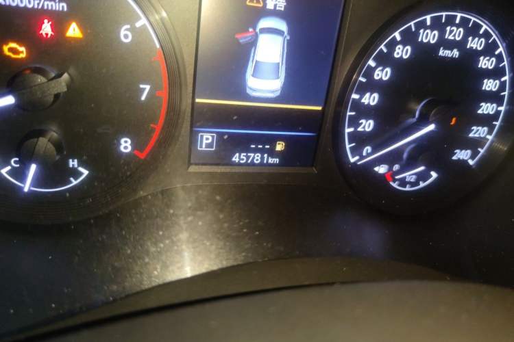 Used Nissan Teana 2021 2.0L XL Comfort Edition Odometer Close Up