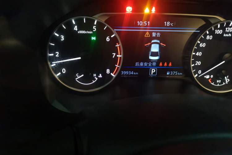 Used Nissan Teana 2022 2.0L XL-TLS Enjoyment Edition Odometer Close Up
