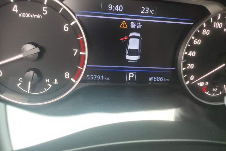 Used Nissan Teana 2022 2.0L XL-Upr Enjoyment Edition Odometer Close Up