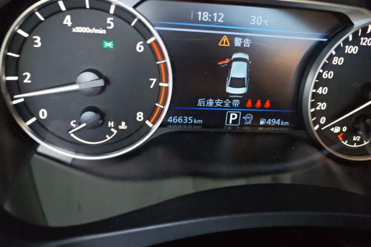 Used Nissan Teana 2022 2.0T XL Enjoyment Edition Odometer Close Up