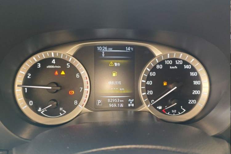 Used Nissan Terra 2020 2.5L XV 4WD Automatic Four-Wheel Drive Flagship Edition Odometer Close Up