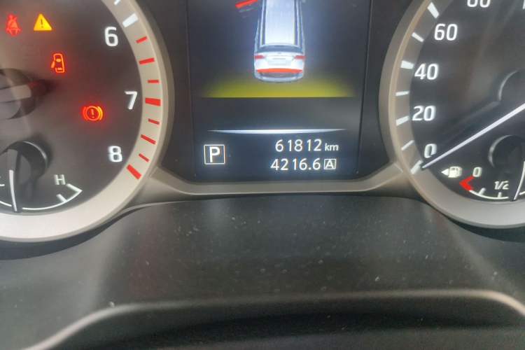Used Nissan Terra 2020 2.5L XL Upper Automatic Two-Wheel Drive Luxury Edition Odometer Close Up