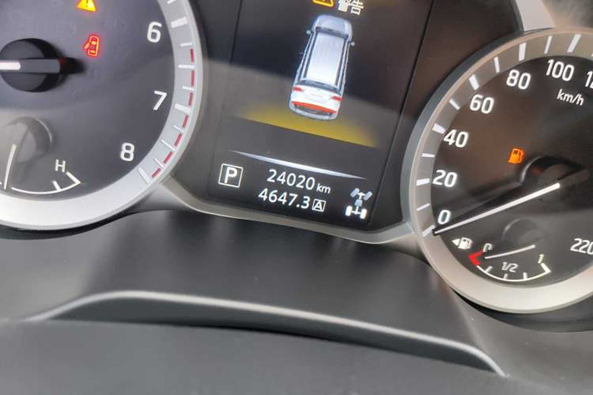 Used Nissan Terra 2020 2.5L XL Upper 4WD Automatic Four-Wheel Drive Luxury Edition Odometer Close Up