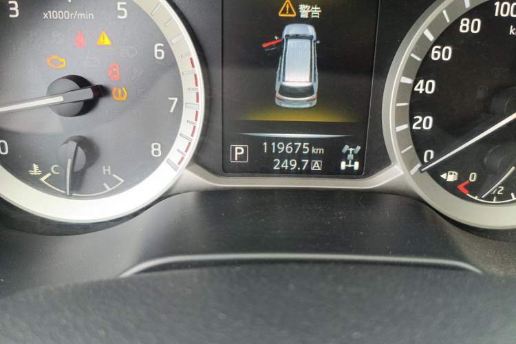 Used Nissan Terra 2020 2.5L XV 4WD Automatic Four-Wheel Drive Flagship Edition Odometer Close Up