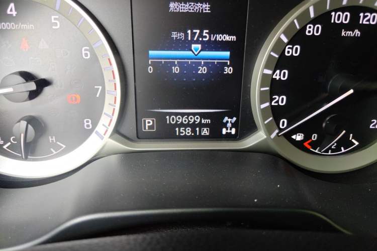 Used Nissan Terra 2020 2.5L XL Upper 4WD Automatic Four-Wheel Drive Luxury Edition Odometer Close Up