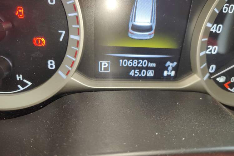 Used Nissan Terra 2020 2.5L XV 4WD Automatic Four-Wheel Drive Flagship Edition Odometer Close Up