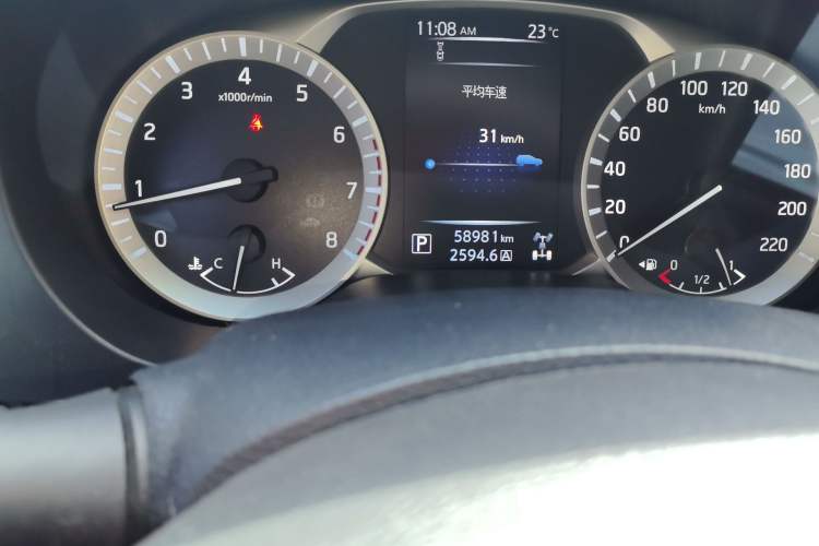Used Nissan Terra 2020 2.5L XV 4WD Automatic Four-Wheel Drive Flagship Edition Odometer Close Up