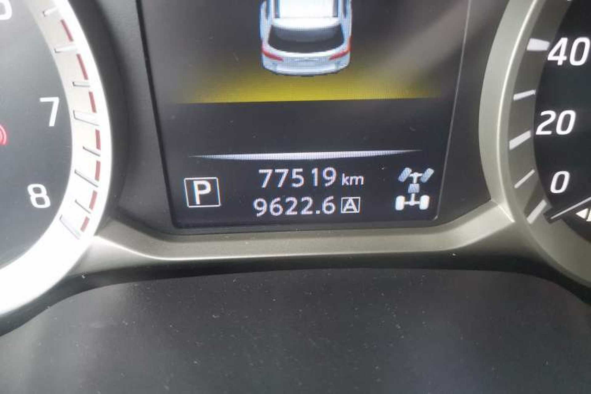 Used Nissan Terra 2020 2.5L XL Upper 4WD Automatic Four-Wheel Drive Luxury Edition Odometer Close Up