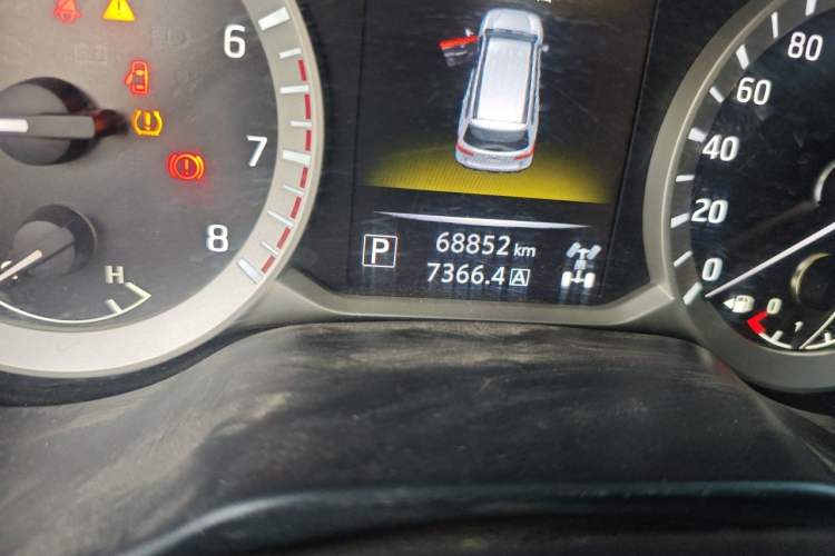 Used Nissan Terra 2020 2.5L XV 4WD Automatic Four-Wheel Drive Flagship Edition Odometer Close Up