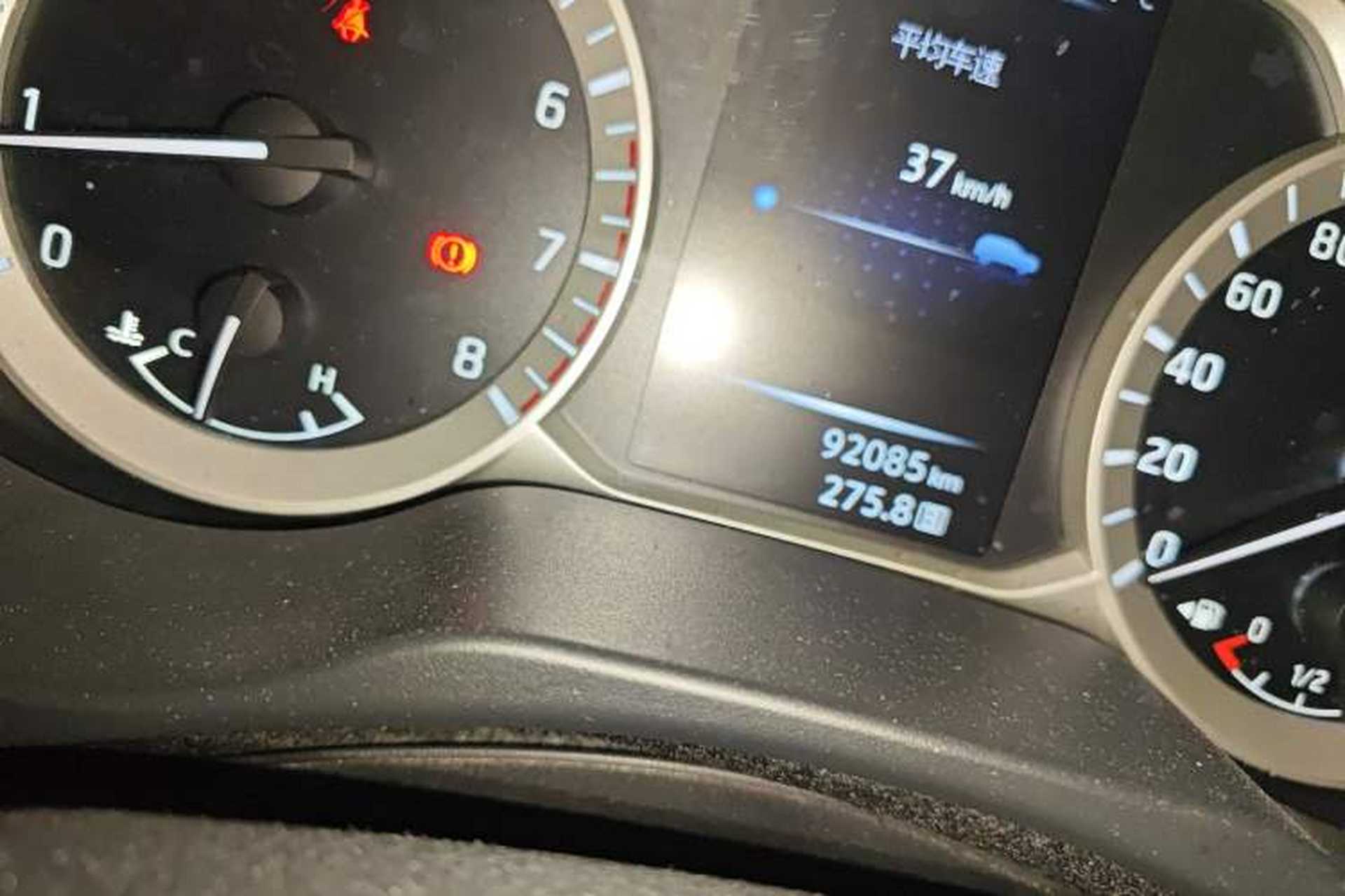 Used Nissan Terra 2020 2.5L XE Manual Two-Wheel-Drive Elite Edition Odometer Close Up