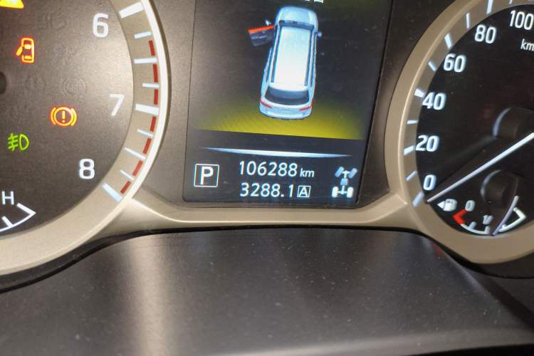 Used Nissan Terra 2020 2.5L XV 4WD Automatic Four-Wheel Drive Flagship Edition Odometer Close Up