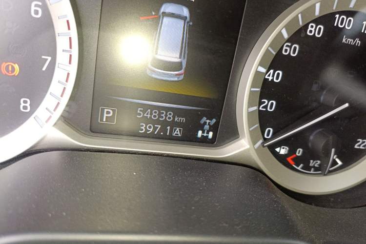 Used Nissan Terra 2020 2.5L XV 4WD Automatic Four-Wheel Drive Flagship Edition Odometer Close Up