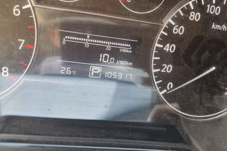 Used Nissan Tiida 2011 1.6L CVT Comfort Model Odometer Close Up