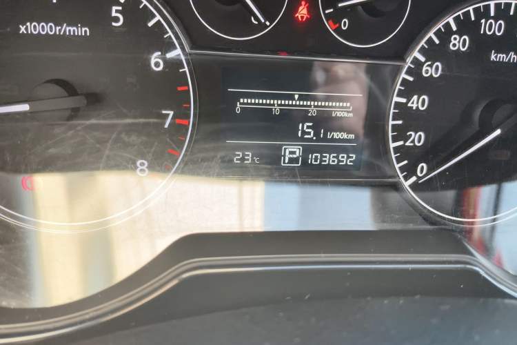 Used Nissan Tiida 2011 1.6L CVT Comfort Model Odometer Close Up