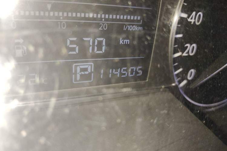 Used Nissan Tiida 2011 1.6L CVT Comfort Model Odometer Close Up