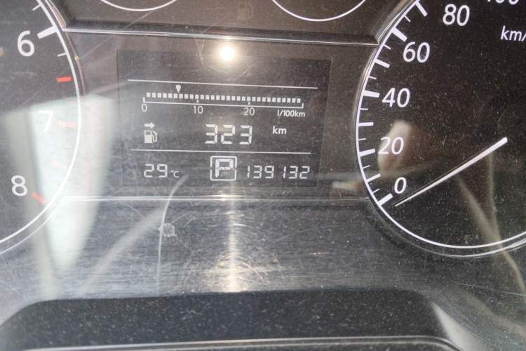 Used Nissan Tiida 2011 1.6L CVT Comfort Model Odometer Close Up