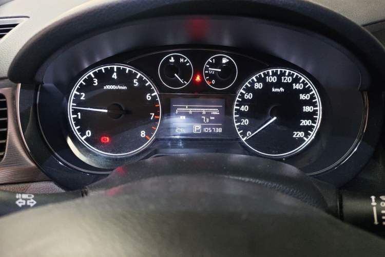 Used Nissan Tiida 2011 1.6L CVT Comfort Model Odometer Close Up