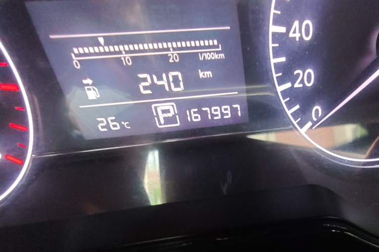 Used Nissan Tiida 2011 1.6L CVT Comfort Model Odometer Close Up