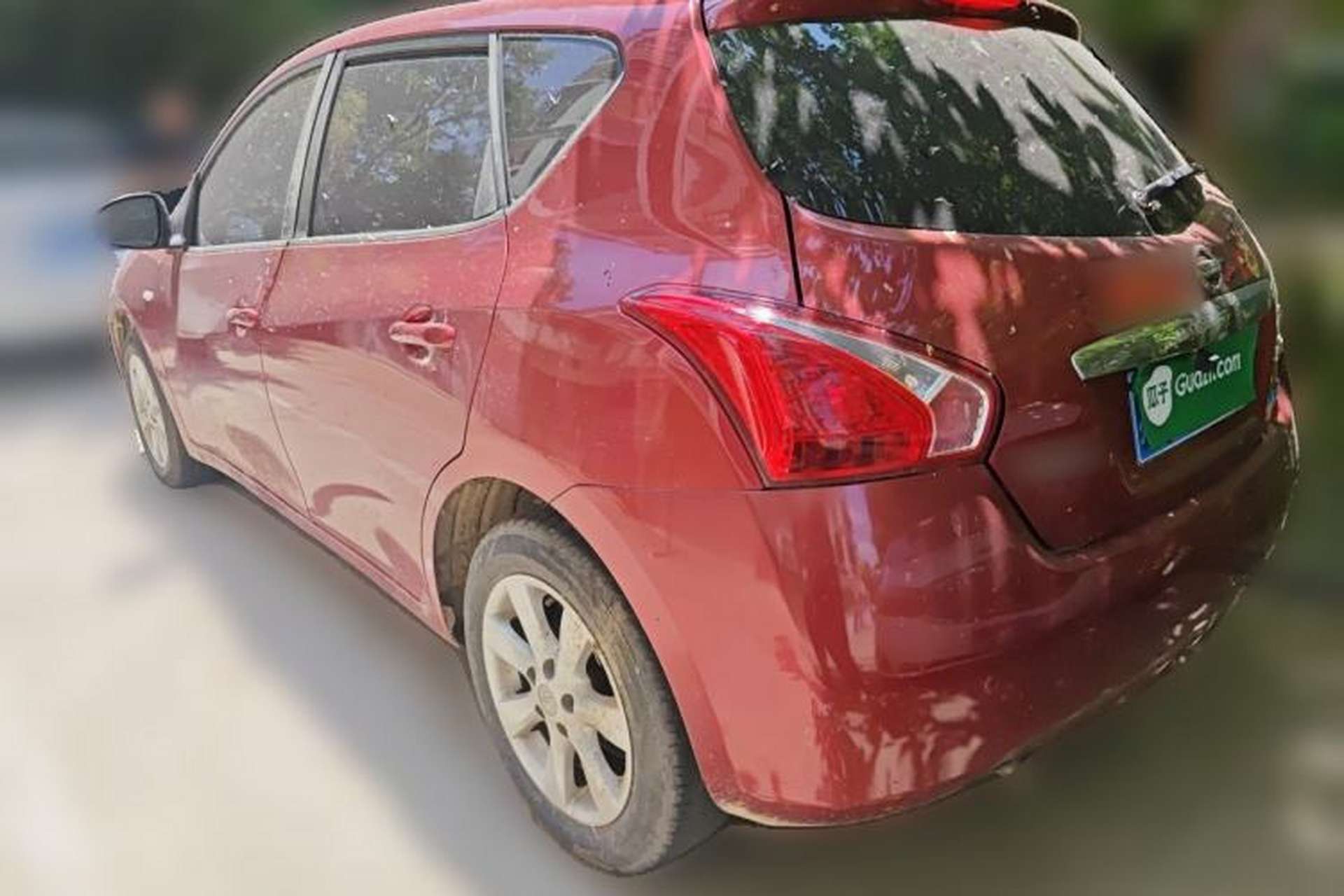 Used Nissan Tiida 2011 1.6L CVT Smart Version Rear Left 45 Deg
