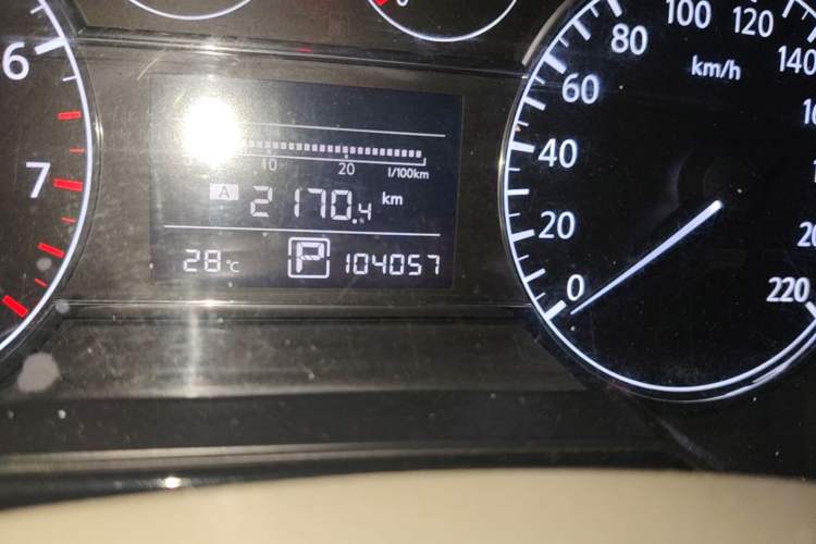 Used Nissan Tiida 2011 1.6L CVT Comfort Model Odometer Close Up