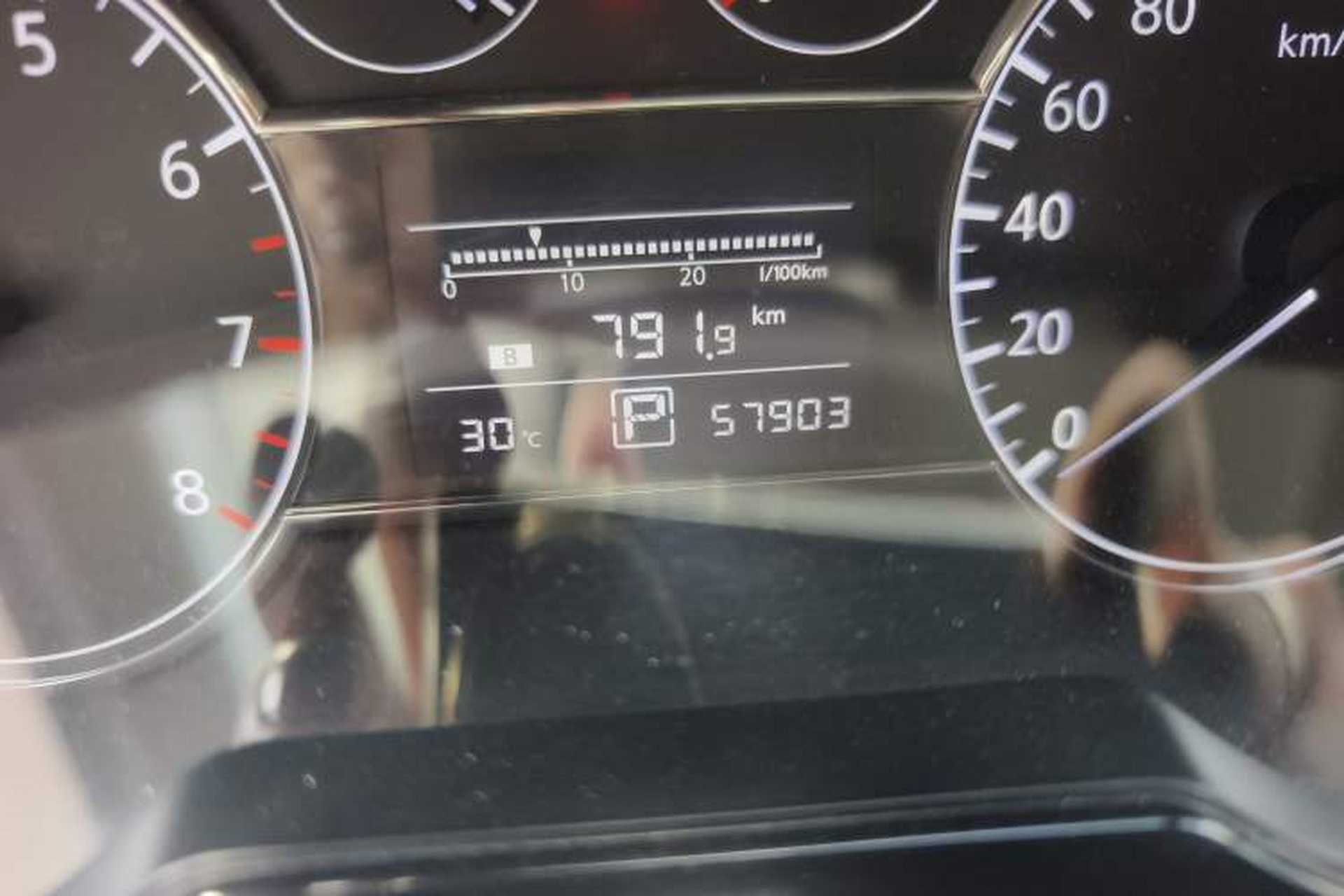 Used Nissan Tiida 2011 1.6L CVT Comfort Model Odometer Close Up