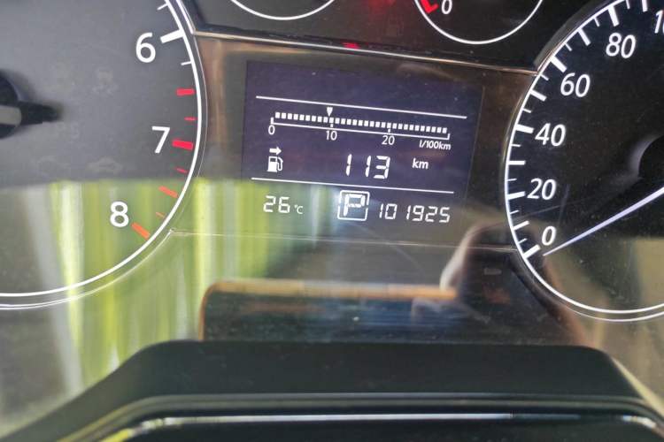 Used Nissan Tiida 2011 1.6L CVT Comfort Model Odometer Close Up