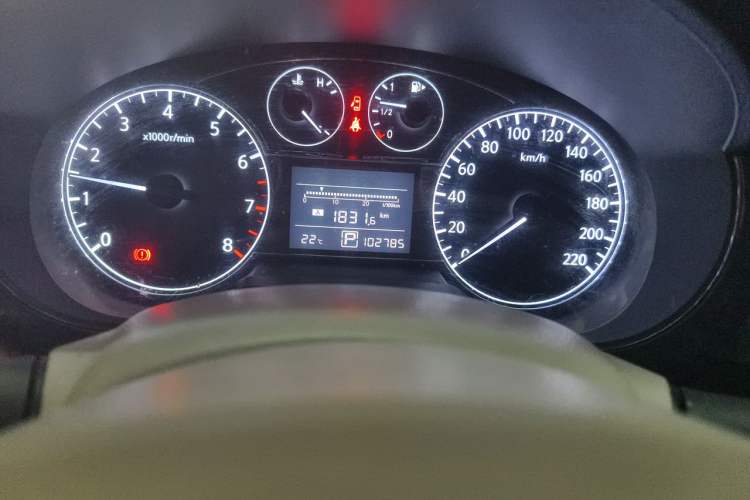 Used Nissan Tiida 2011 1.6L CVT Comfort Model Odometer Close Up