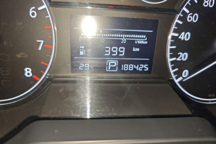 Used Nissan Tiida 2011 1.6L CVT Comfort Model Odometer Close Up