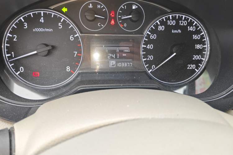 Used Nissan Tiida 2011 1.6L CVT Comfort Model Odometer Close Up