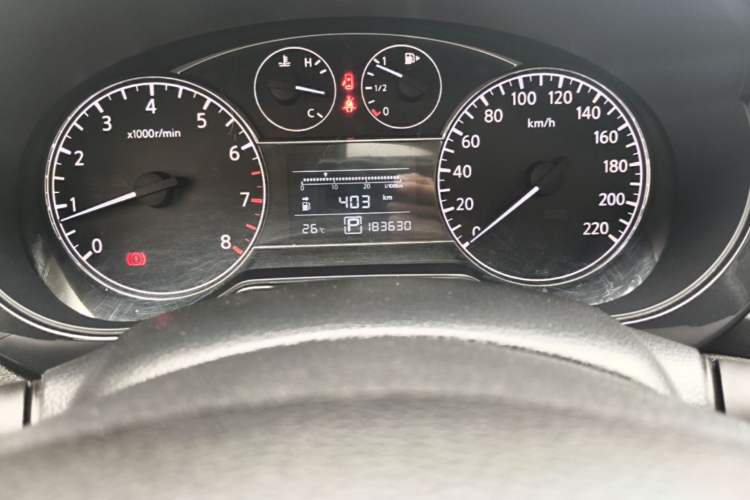 Used Nissan Tiida 2013 1.6L CVT Cool Cafe Edition Odometer Close Up