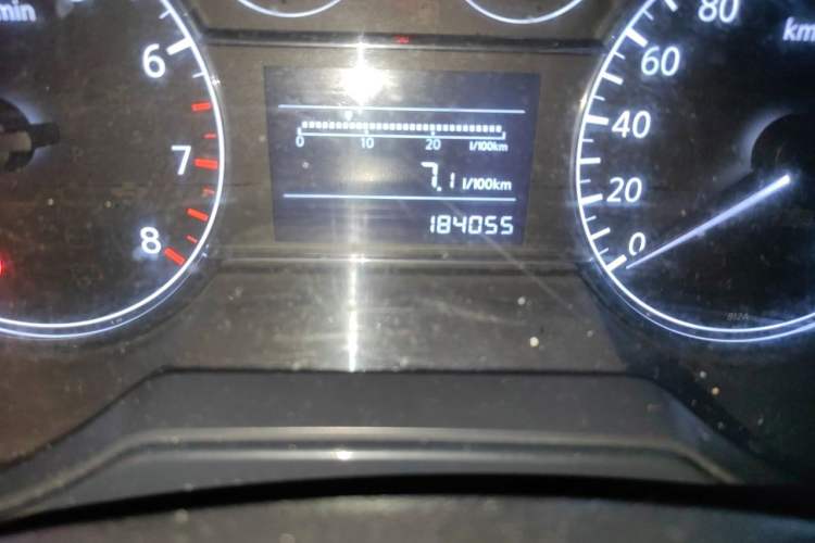 Used Nissan Tiida 2014 1.6L Manual Comfort Model Odometer Close Up