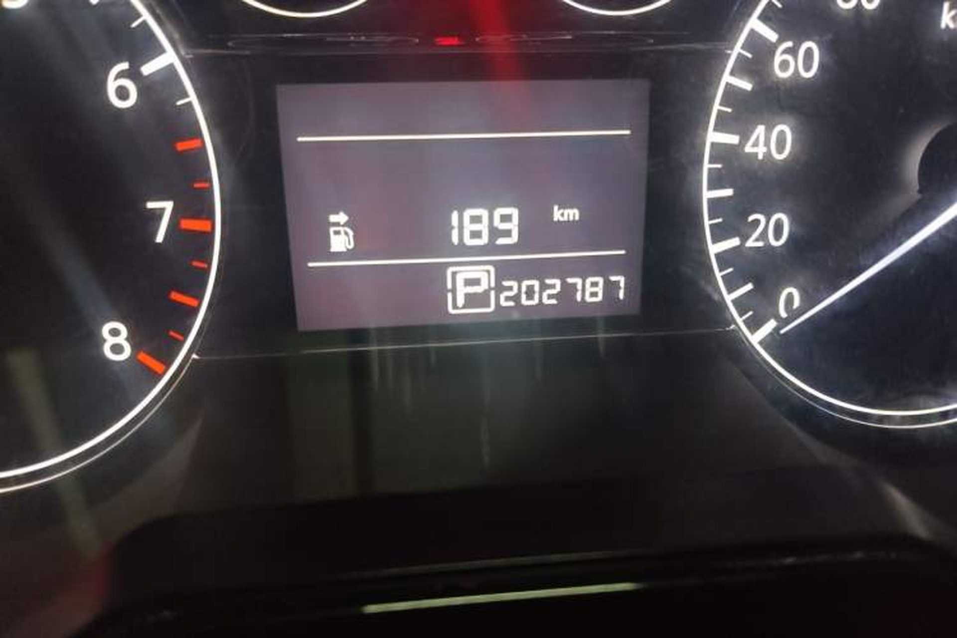 Used Nissan Tiida 2014 1.6L CVT Comfort Model Odometer Close Up
