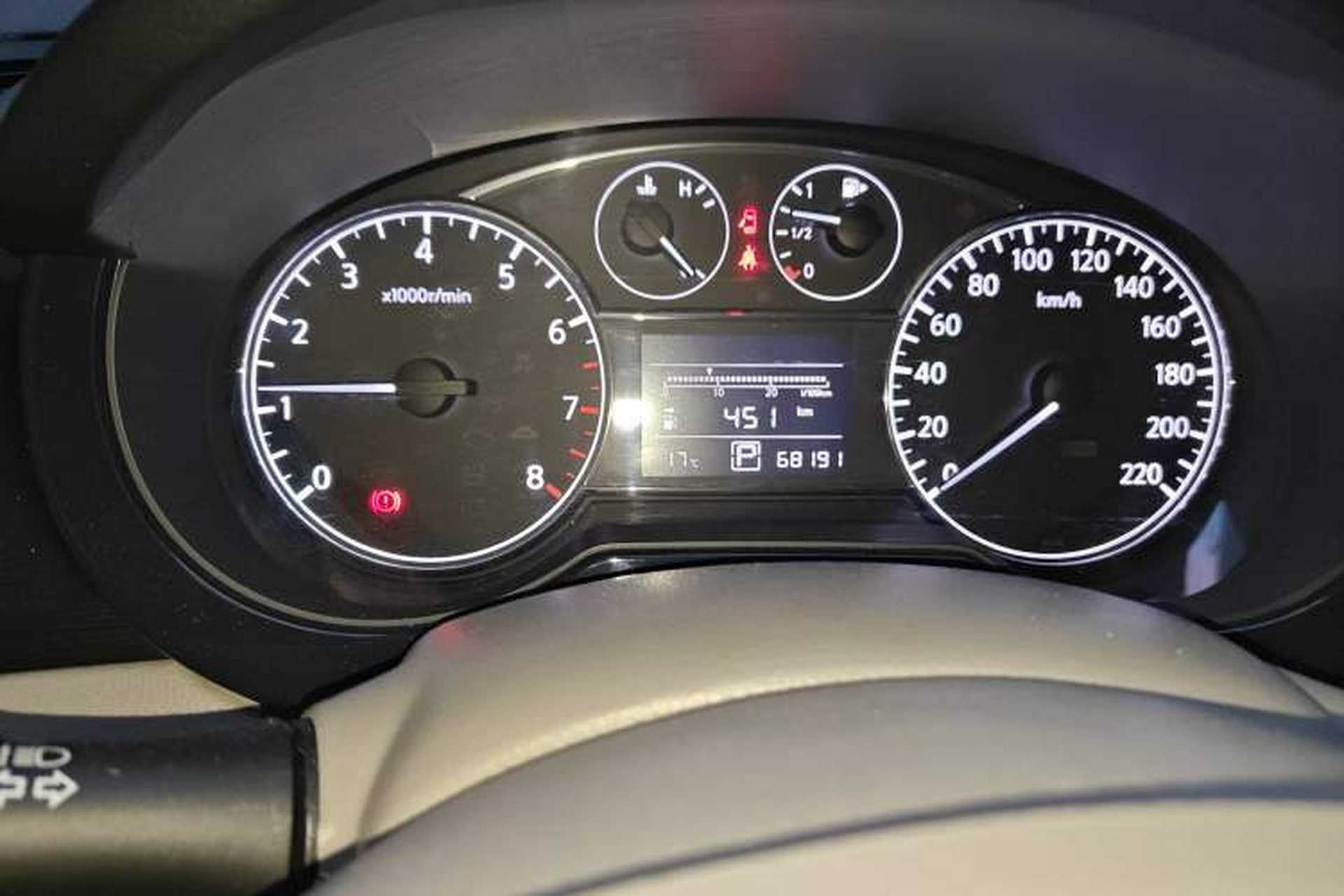 Used Nissan Tiida 2014 1.6L CVT Comfort Model Odometer Close Up
