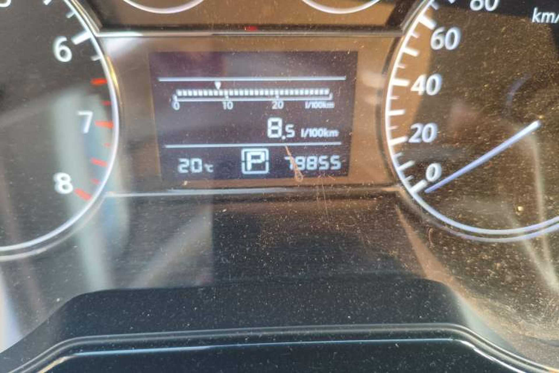 Used Nissan Tiida 2014 1.6L CVT Comfort Model Odometer Close Up