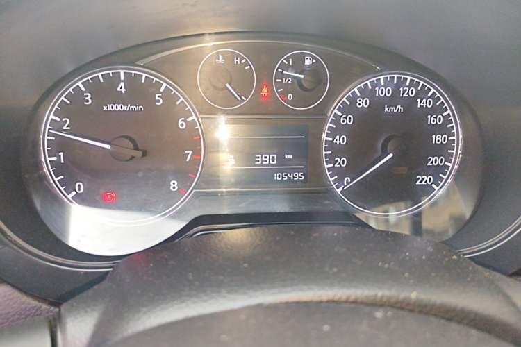 Used Nissan Tiida 2014 1.6L Manual Comfort Model Odometer Close Up
