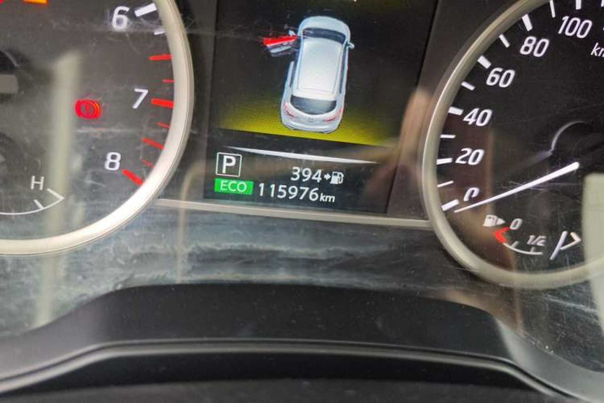 Used Nissan Tiida 2016 1.6L CVT ZhiZun Edition Odometer Close Up