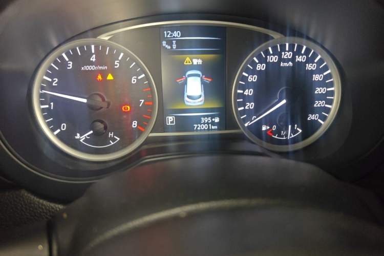 Used Nissan Tiida 2019 1.6L CVT Smart Drive Version China VI Standard Odometer Close Up