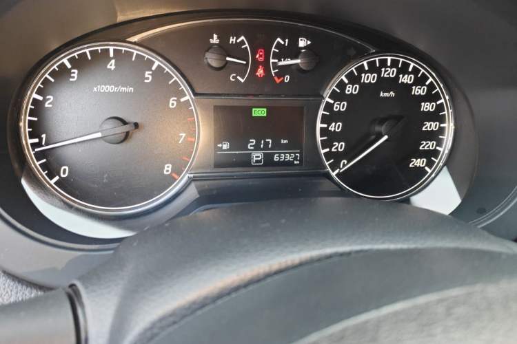 Used Nissan Tiida 2019 1.6L CVT Cool Edition China VI Standard Odometer Close Up