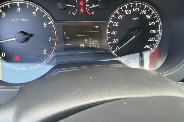 Used Nissan Tiida 2021 1.6L CVT Cool Edition Odometer Close Up